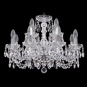 Подвесная люстра Bohemia Ivele Crystal 1402/8+4/195 Ni