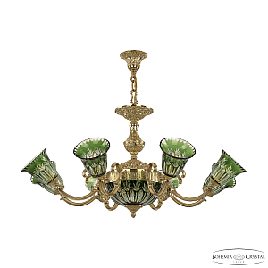 Подвесная люстра Bohemia Ivele Crystal Verona 72213P/8/210 G P2 U Clear-Green/H-1I
