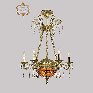 Подвесная люстра Art Classic 31.51.6.CK125SP.250SP.G.Sp.Amber.1E