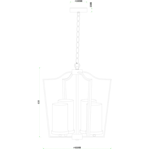 Подвесная люстра Arte Lamp Nuvola A7017SP-4BK