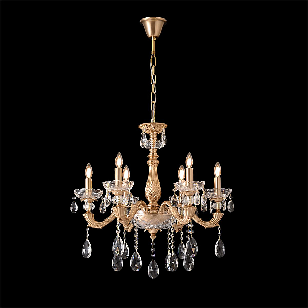 Подвесная люстра Crystal Lux ELIZABETH SP6 BRASS