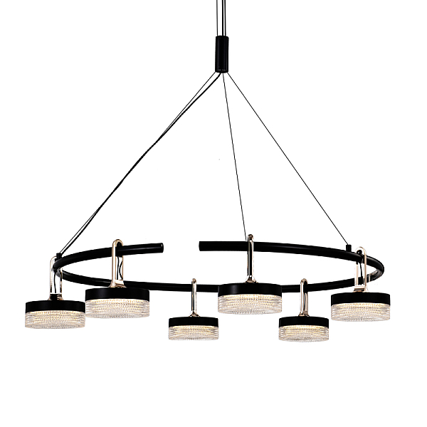 Подвесная люстра Delight Collection P0855-6C black