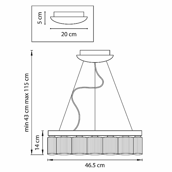 Подвесная светодиодная люстра Lightstar Nibbler 812126