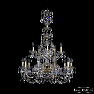 Подвесная люстра Bohemia Ivele Crystal 1402/10+5/240/XL-90/2d G