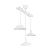 Подвесная люстра Toplight Delilah TL1606H-03WH