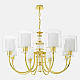 Подвесная люстра Crystal Lux ELENA SP8 GOLD