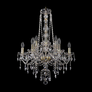 Подвесная люстра Bohemia Ivele Crystal 1415/6+3/200/h-77 G