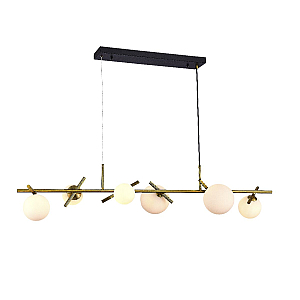 Подвесная люстра iLamp Golden 2134-6L BR+MBK
