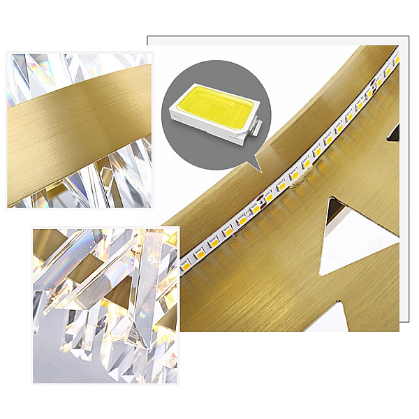 Подвесная люстра Delight Collection Akasha II 9967P/R/D800 gold