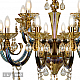 Подвесная люстра iLamp Asia 61081-8+4 BR
