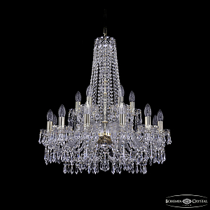 Подвесная люстра Bohemia Ivele Crystal 1403/12+6/240/h-76 G