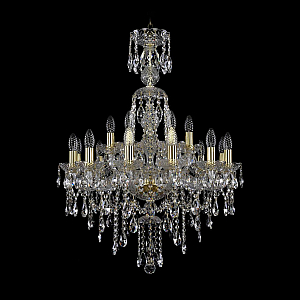 Подвесная люстра Bohemia Ivele Crystal 1415/12+6/220/XL-86 G