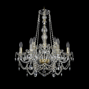 Подвесная люстра Bohemia Ivele Crystal 1411/6+3/195/h-66 G