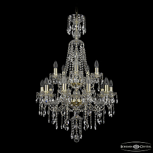 Подвесная люстра Bohemia Ivele Crystal 1415/10+5/220/XL-104/2d G
