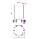 Подвесная люстра MyFar Alex MR2170-6P