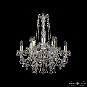 Подвесная люстра Bohemia Ivele Crystal 1409/6+3/195/h-63 G
