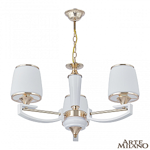 Подвесная люстра Arte Milano Florentia-2457 302457/3 Wh/Gd