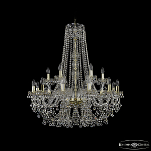 Подвесная люстра Bohemia Ivele Crystal 1409/12+6/300/h-95 G