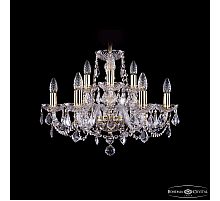 Подвесная люстра Bohemia Ivele Crystal 1402/6+3/195 G Leafs