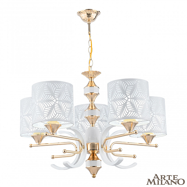 Подвесная люстра Arte Milano Florentia-2097 302097/5 Wh/Gd