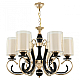 Подвесная люстра Arte Milano Florentia 302237/6 Bk/Gd