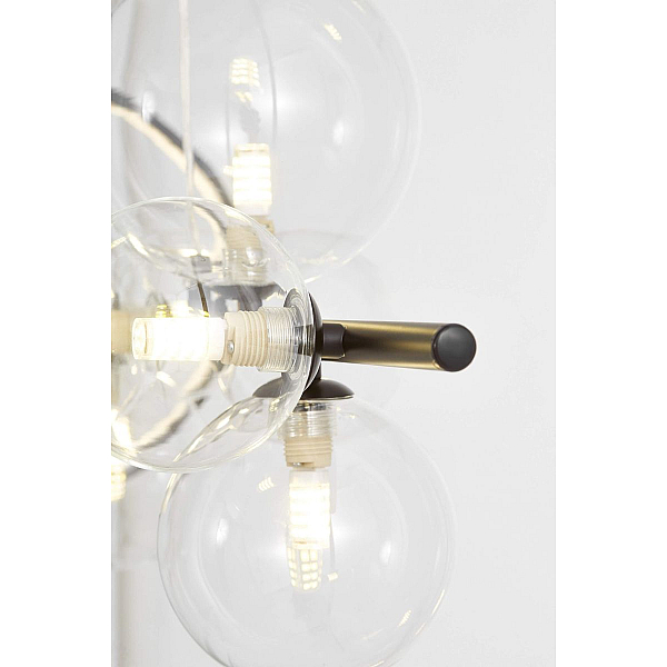 Подвесная люстра Lumina Deco LDP 7033-7 BK+CL
