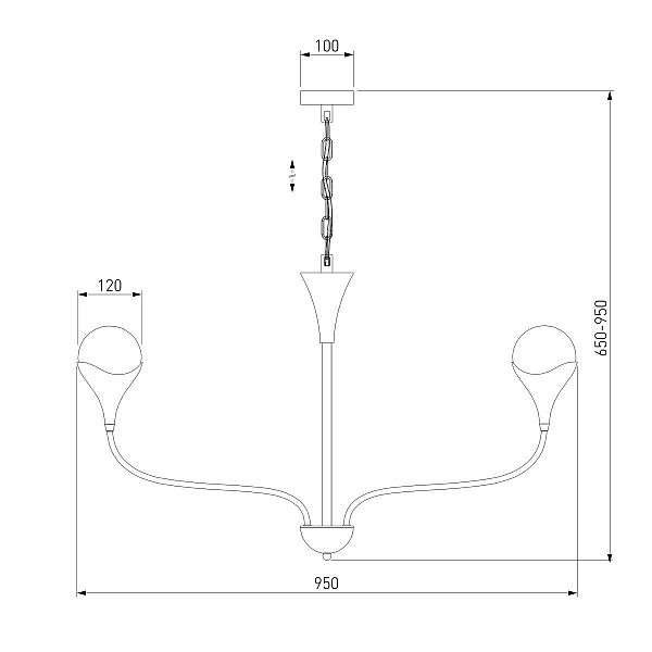 Подвесная люстра Eurosvet 60169/8 никель Smart a068277