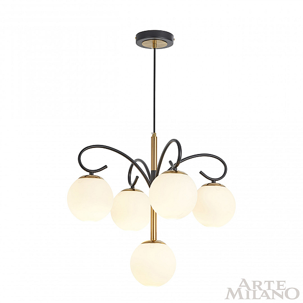 Подвесная люстра Arte Milano Neapol73808 273808/4+1 BK/GD