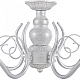 Подвесная люстра Arte Milano Amalfi 330644/5 WT+SL