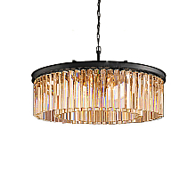 Подвесная люстра Delight Collection 1920s Odeon KR0387P-10B black/amber