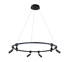 Подвесная люстра Arte Lamp Ring A2186SP-1BK