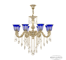 Подвесная люстра Bohemia Ivele Crystal Florence 71101/8/250 B GW P2 U Clear-Blue/H-1H