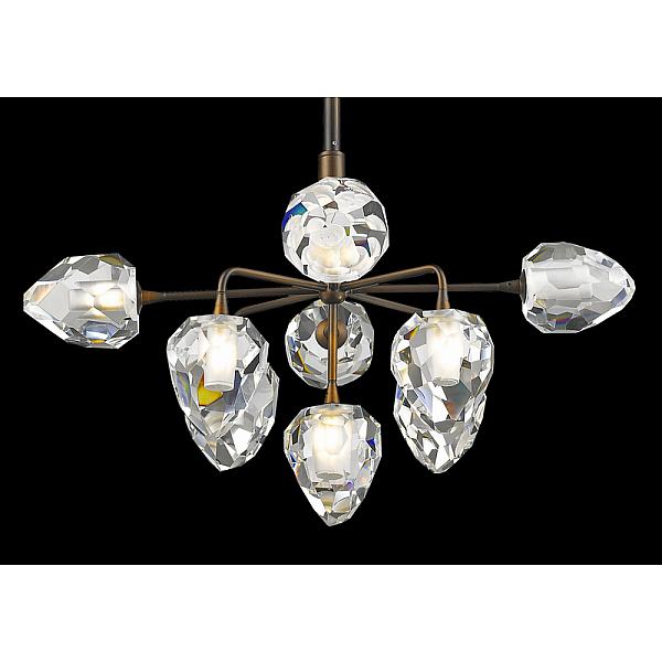 Подвесная люстра Delight Collection On the Rocks P68038L-9 gold