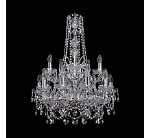 Подвесная люстра Bohemia Ivele Crystal 1411/10+5/195/h-77/2d Ni