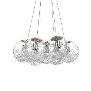 Подвесная люстра Ideal Lux Mapa Sat SP7 Nickel 176062