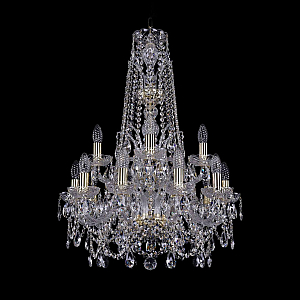 Подвесная люстра Bohemia Ivele Crystal 1411/10+5/195/XL-80/2d G