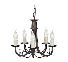 Подвесная люстра Elstead Lighting Minster MN5-BLK-GOLD