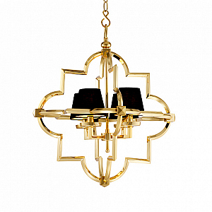 Подвесная люстра Delight Collection Mandeville KM0728P-4M gold/black