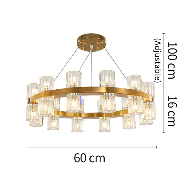 Подвесная люстра Delight Collection Arcachon 8530P/D610 gold