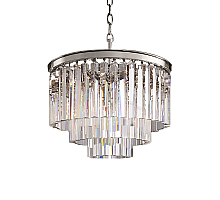 Подвесная люстра Delight Collection 1920s Odeon KR0387P-6 chrome/clear