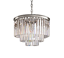 Подвесная люстра Delight Collection 1920s Odeon KR0387P-6 chrome/clear