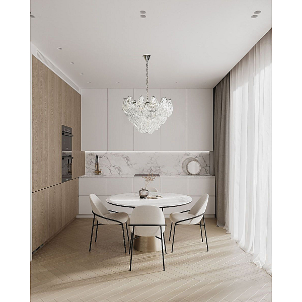 Подвесная люстра DeLight Collection BRCH9136 nickel