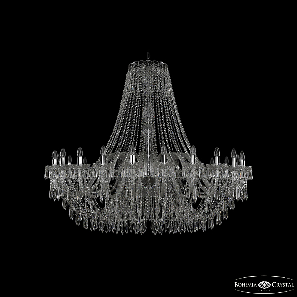 Подвесная люстра Bohemia Ivele Crystal 1403/24/530 Ni