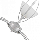 Подвесная люстра Arte Milano Amalfi 330656/3 WT+SL