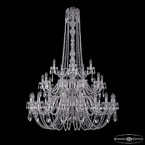 Подвесная люстра Bohemia Ivele Crystal 1402/20+10+5/400/h-158/3d Ni