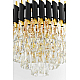 Подвесная люстра Lumina Deco Funneli LDP 6003-550 BK+F.GD