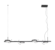 Подвесной светильник Crystal Lux CLT 027C4 L1000 BL