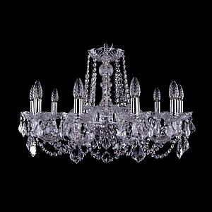 Подвесная люстра Bohemia Ivele Crystal 1402/10/240 Ni Leafs