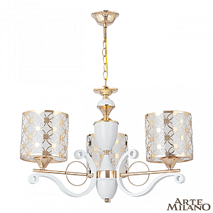 Подвесная люстра Arte Milano Florentia-3097 303097/3 Wh/Gd