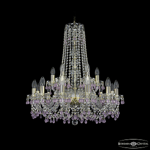 Подвесная люстра Bohemia Ivele Crystal 1410/12+6/240/h-74 G V7010